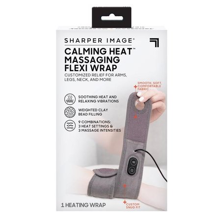 CALMING HEAT Sharper Image  Massaging Heat Flexi Wrap Fabric CWT31003